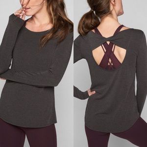 Athleta Open Back Flexlight Top